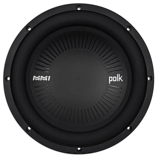 (2) Polk Audio MM1042DVC 10” 2400 Watt Car Subwoofers+Mono Amplifier+Amp Kit