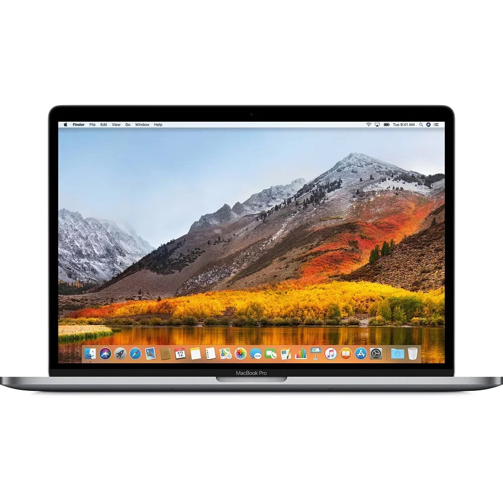 Pre-Owned MacBook Pro 15" 2.6 GHZ Core i7, 32 GB 512 GB SSD, 2018,, Space Silver + Case + Wireless Mouse (Refurbished: Like New)
