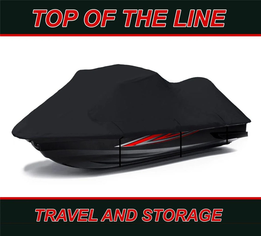 Jet 600 DENIER JetSki Cover Compatible for Jet Ski PWC Cover Compatible for Yamaha Wave Runner GP 800R 2001 2002 2003 2004 2005 2 Seater