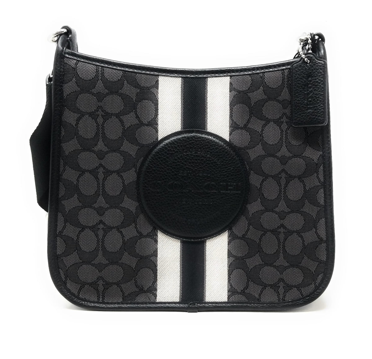 Coach Dempsey Ebony Patch File Crossbody Bag