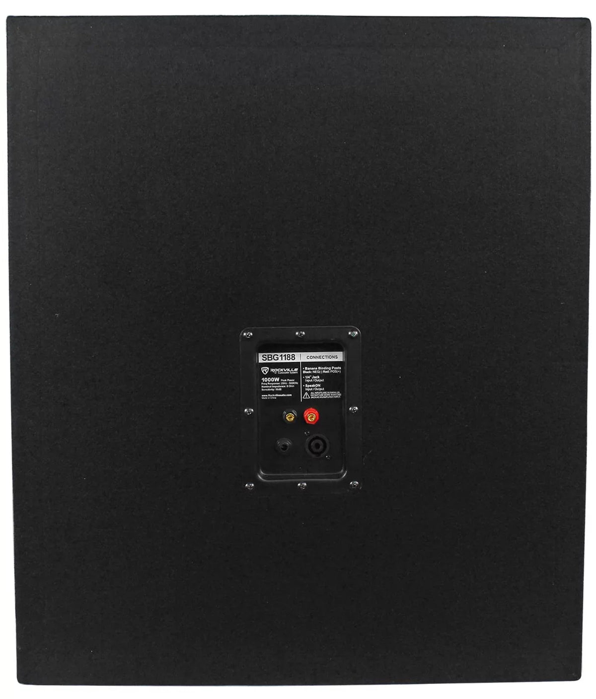 Rockville SBG1188 18" Pro DJ PA Subwoofer Sub+5000w 2-Channel Amplifier+Cable