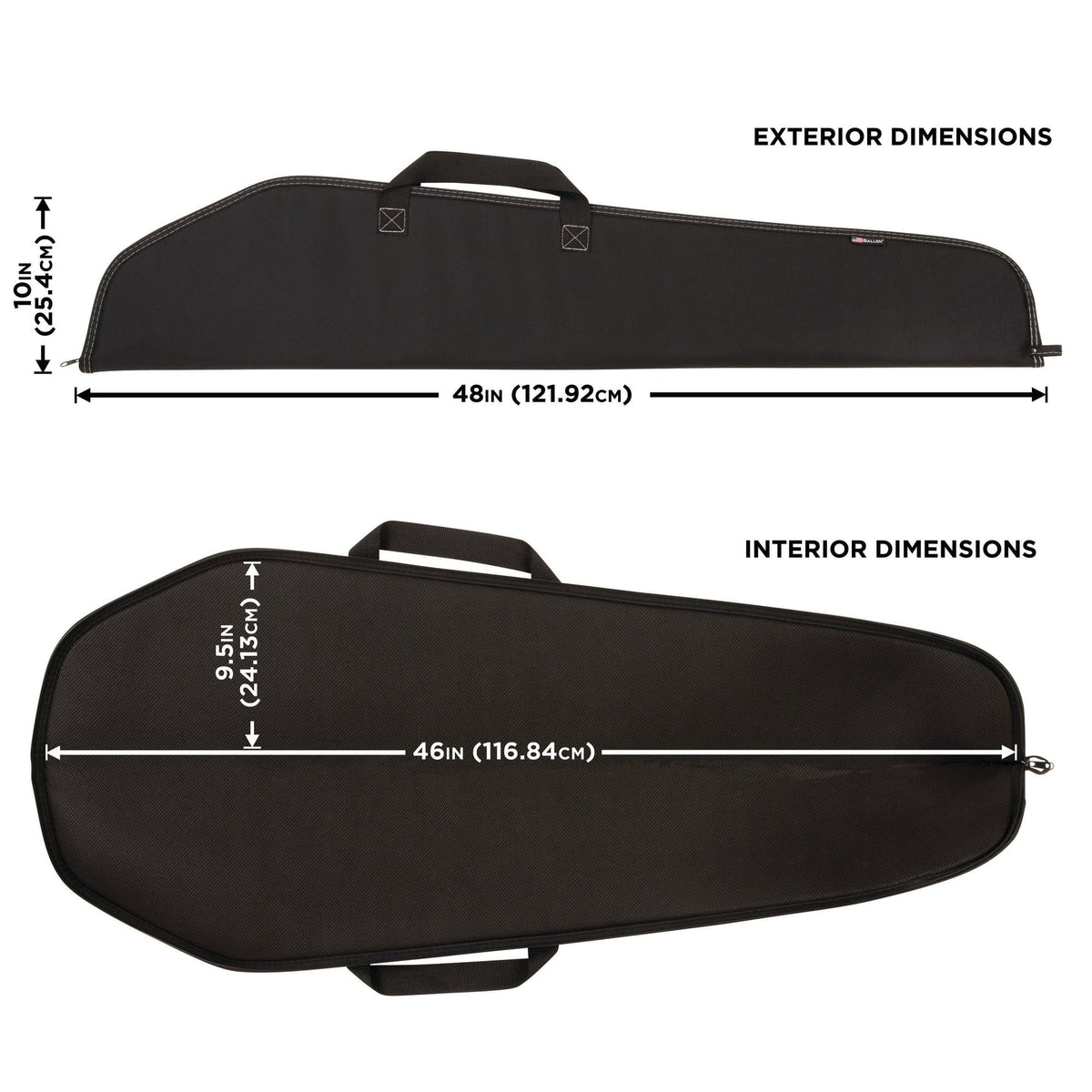 Allen Company Durango 46" Rifle Soft Case, Ebony Polyester, 602-46