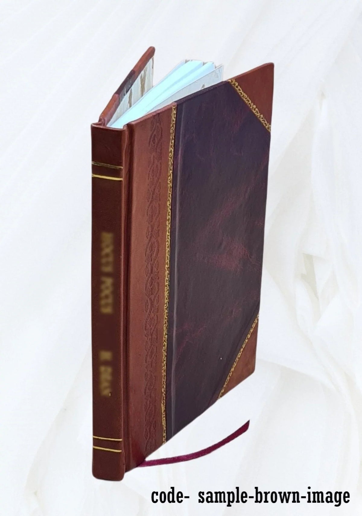 El sacristán de San Lorenzo : zarzuela en tres cuadros / por Agustín Azcona. 1847 [Leather Bound]