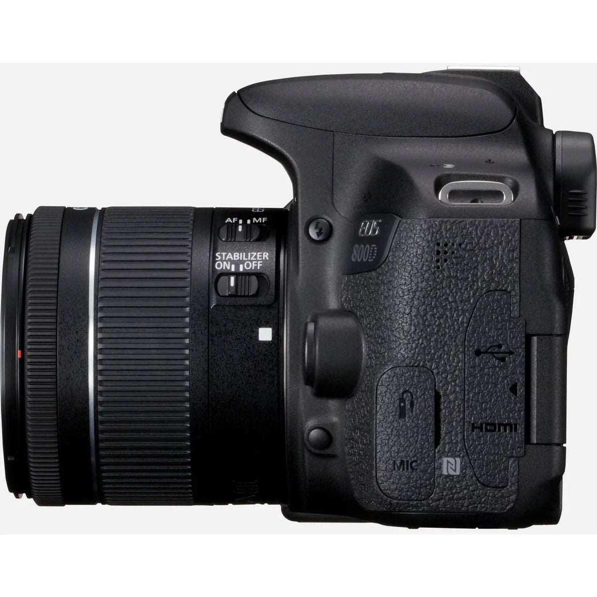 EOS 800D 24.2 Megapixel Digital SLR Camera with Lens, 0.71", 2.17", Dark